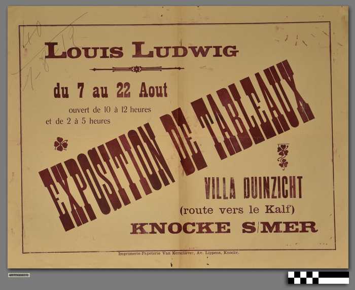 Louis Ludwig - Exposition de tableaux