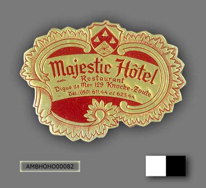Etiketten Majestic Hôtel - Restaurant - Knocke-Zoute