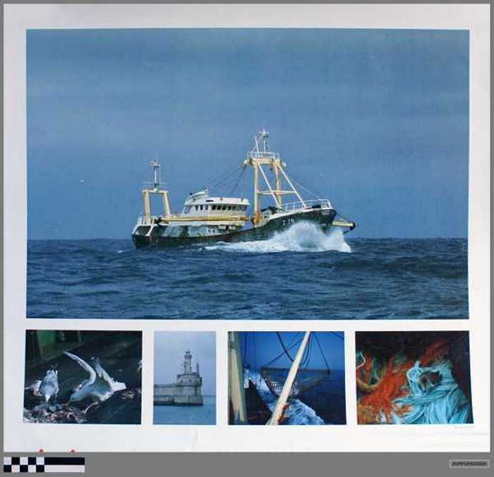 Fotoafdrukken van Zeebrugse zeevisserij - Z.78