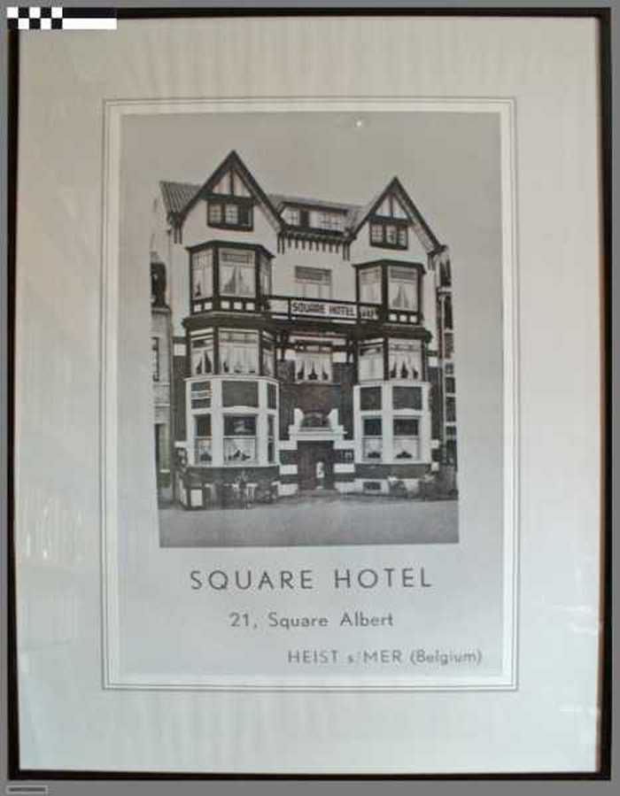 Het Square hotel te Heist aan-Zee - jaren 1950.