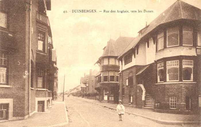 Duinbergen, Rue des Anglais, vers les Dunes