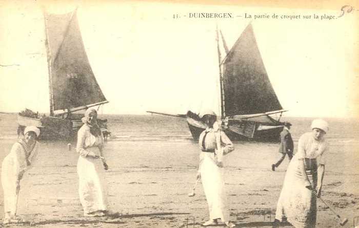 Duinbergen, La Partie de croquet sur la Plage