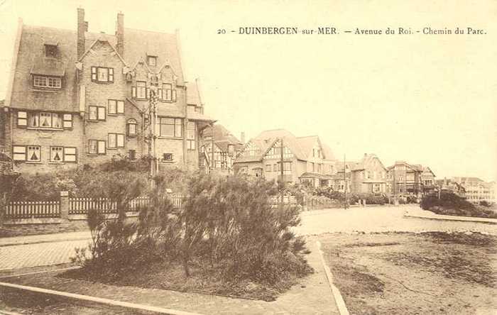 Duinbergen sur mer, Avenue du Roi, Chemin du Parc