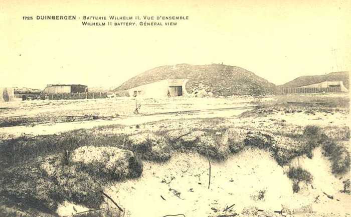 Duinbergen Batterie Wilhelm II. Vue d'ensemble