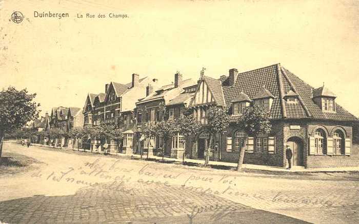 Duinbergen, La rue des Champs