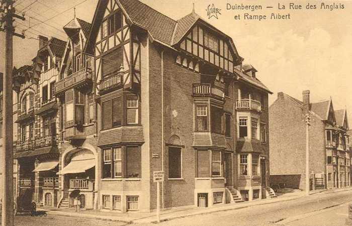 Duinbergen, La Rue des Anglais et Rampe Albert