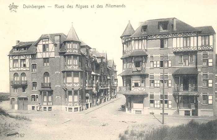 Duinbergen, Rues des Algues et des Allemands