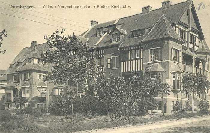 Duinbergen, Villas Vergeet me niet, Klokke Roeland