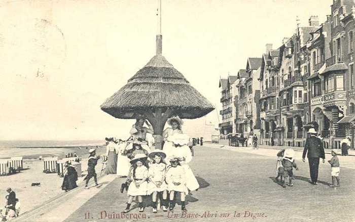 Duinbergen, Un Banc-Abri sur la Digue