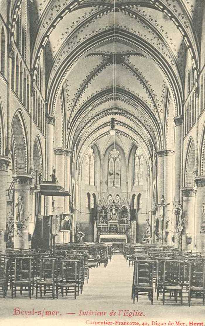 Heyst s/mer - Intérieur de l'église