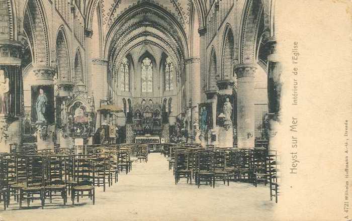 Heyst sur Mer - Intérieur de l'église