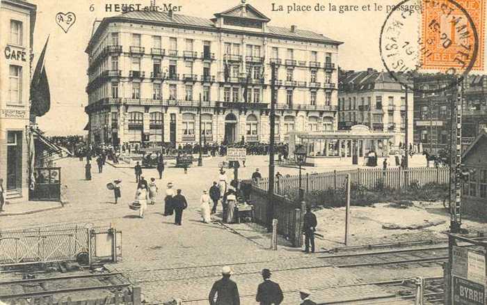 Heyst-sur-Mer - La place de la gare et le passage