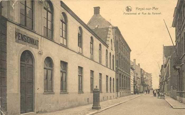 Heyst-sur-Mer - Pensionnat et Rue du Kursaal