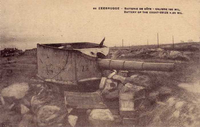 68 - Zeebrugge - Batterie de côte - Calibre 180 mil