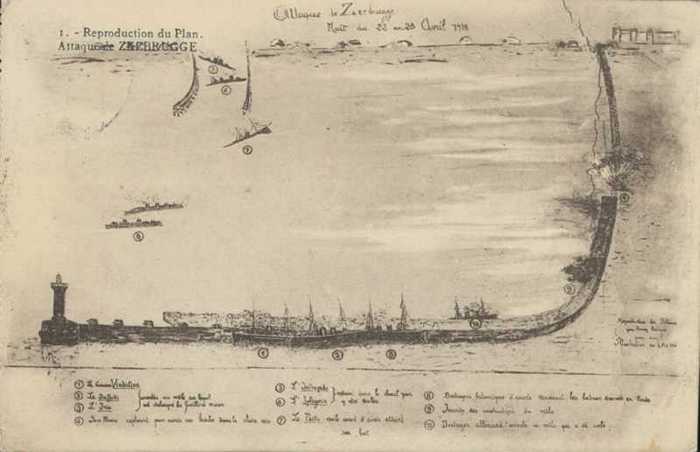 1 - Reproduction du Plan - Attaque de Zeebrugge