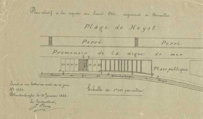 Plan relatif à la requête du Sieur Otto, négociant à Bruxelles (Liggingsplan zonder bouwaanvraag)