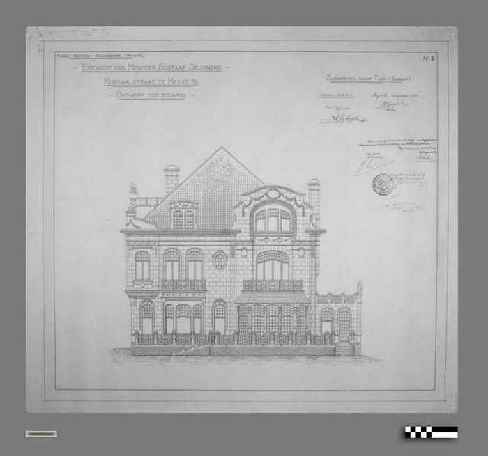 Bouwplan: 'Kasteeltje' in de Kursaalstraat Heist - Plan Nr 3