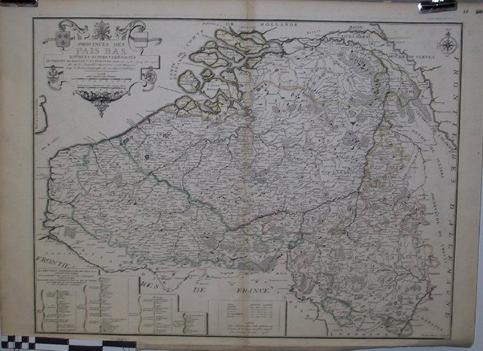 Provinces des Pais Bas divisées suivant les Traités.