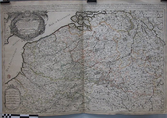 Les Provinces des Pays-Bas catholiques distinguées suivant quelles sont presentement partagées entre le Roy de France, le Roy dEspagne et les Estats