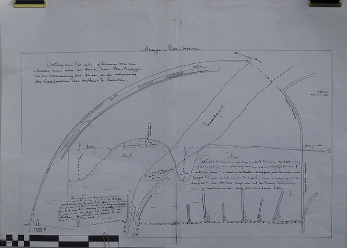 Ontwerp voor het maken of bouwen van een tweede muur aan de haven van Zeebrugge om de verzanding der haven en de ontzanding der badplaatsen der oostku