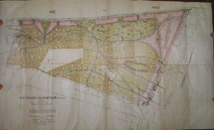 S.A. Knocke-duinbergen extensions à Bruges : projet de Lotissement des Dunes entre Duinbergen et Knocke