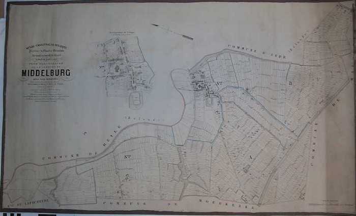 Altas cadastral de Belgique Province de Flandre Orientale Arondissement de Gand Canton DEecloo Plan parcellaire de la commune de Middelburg