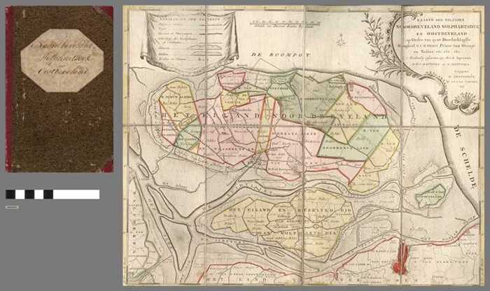 Kaart van Noordbeveland, Wolphartsdijk en Oostbeveland