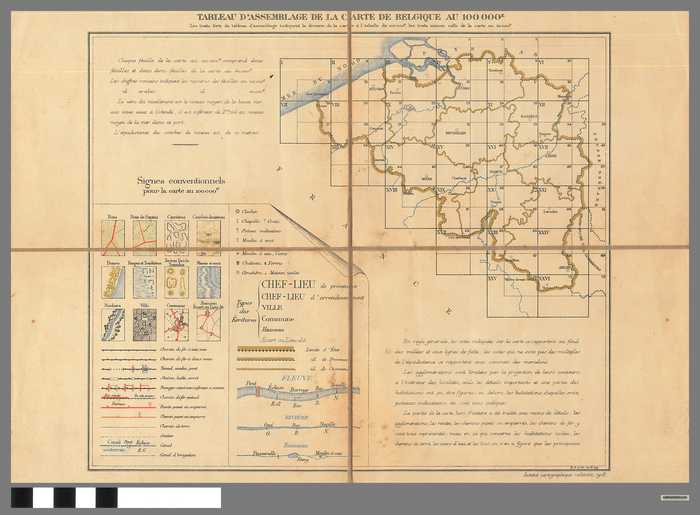 Carte de la Belgique au 100 000° - 26 delen in originele doos