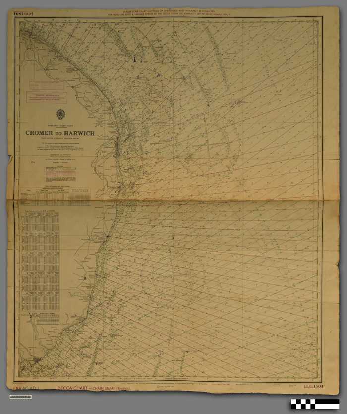 Zeekaart 'Cromer to Harwich'