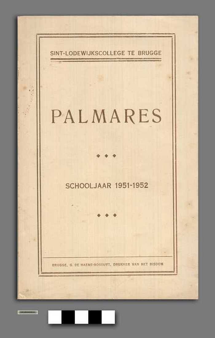 Sint-Lodewijkscollege te Brugge - Palmares - 1951-1952