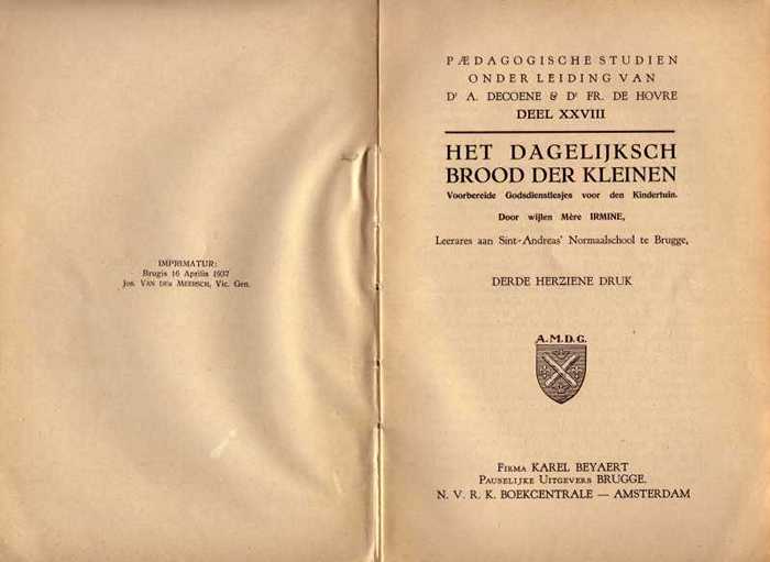 Boek: Het Dagelijksch Brood der Kleinen - Deel XXVIII