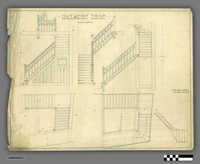 Technische tekening: Ontwerp trap