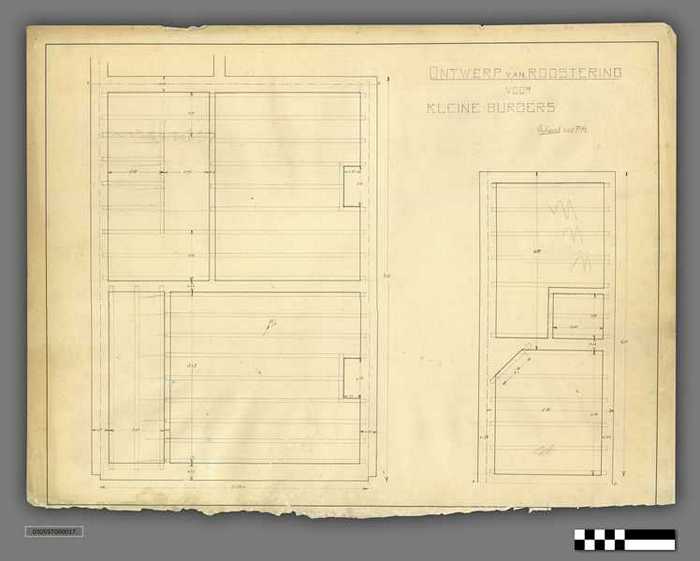 Technische tekening: Ontwerp van roostering voor kleine burgers