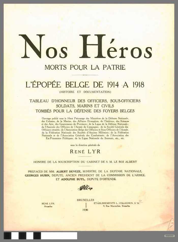 Nos héros morts pour la patrie