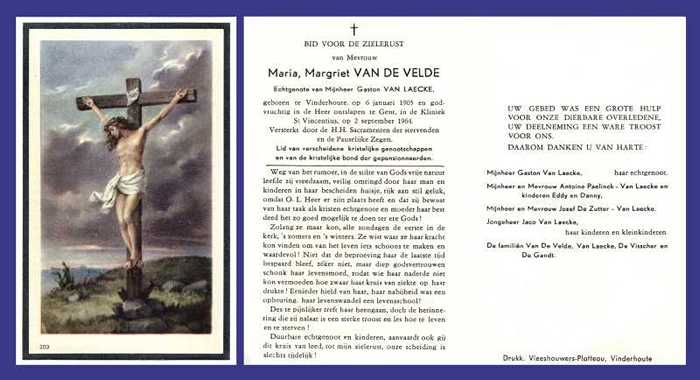 VAN DE VELDE Maria