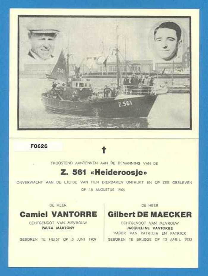 VANTORRE Camiel - DE MAECKER Gilbert