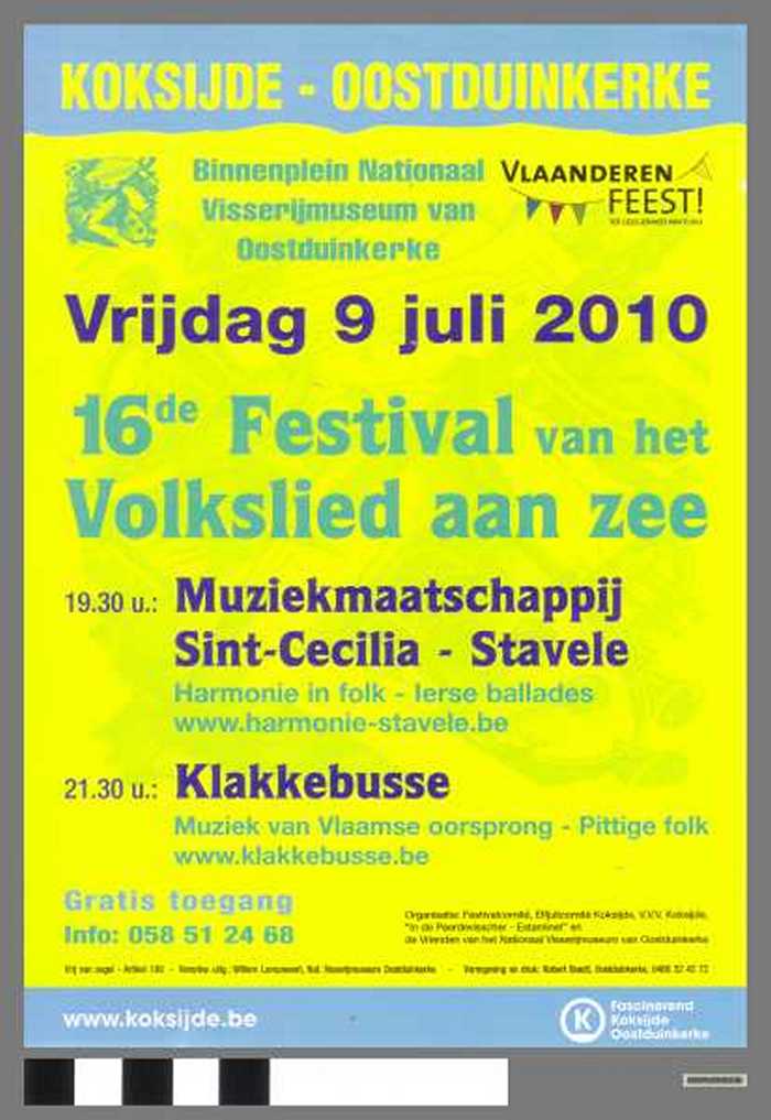 16de Festival van het Volkslied aan zee.