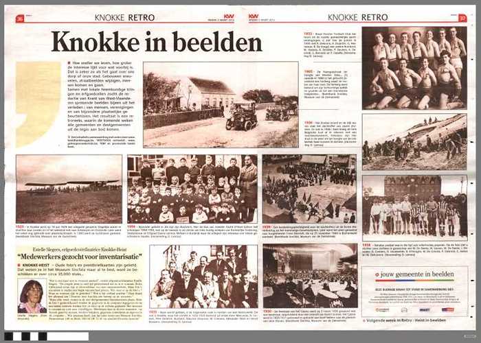 Brugsch Handelsblad:  Knokke retro - Knokke in beeld