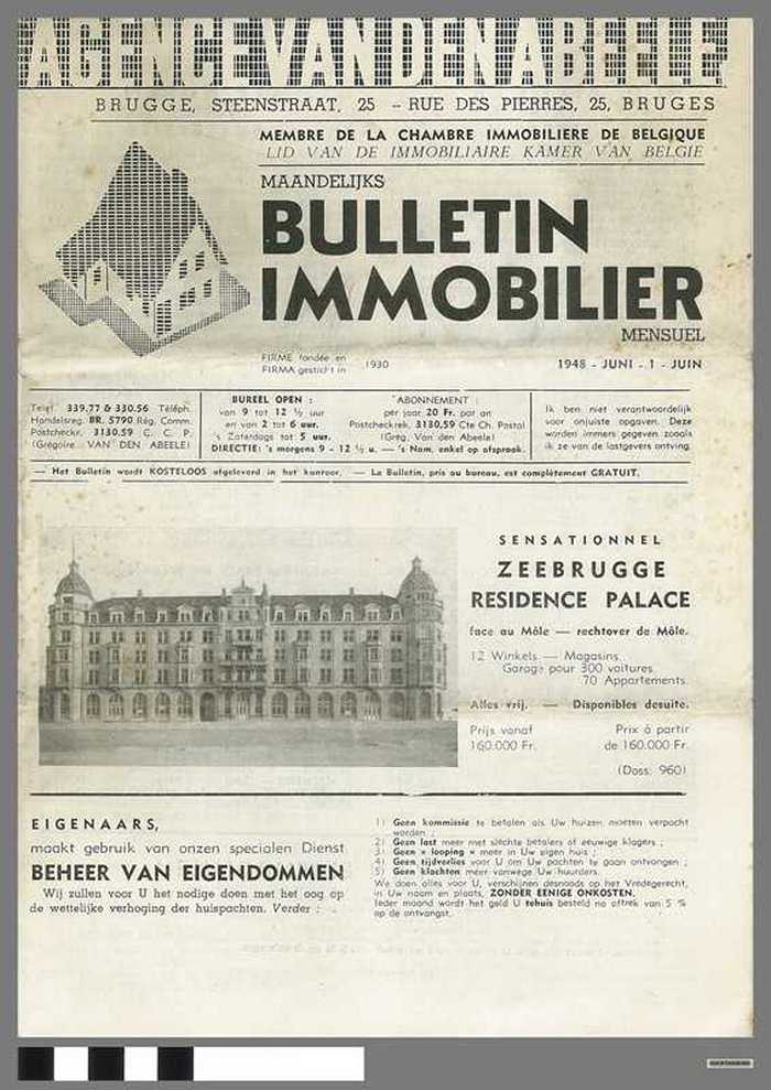 Bulletin Immobilier dd. 1 juni 1948