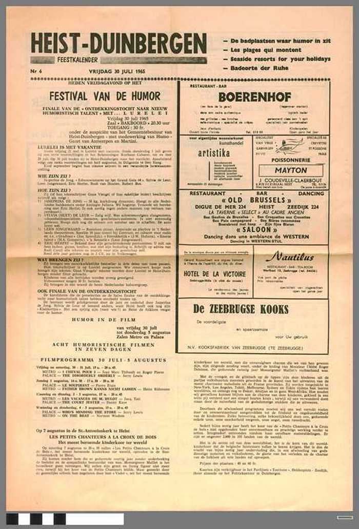 Krant: Heist-Duinbergen - Feestkalender - nr. 6