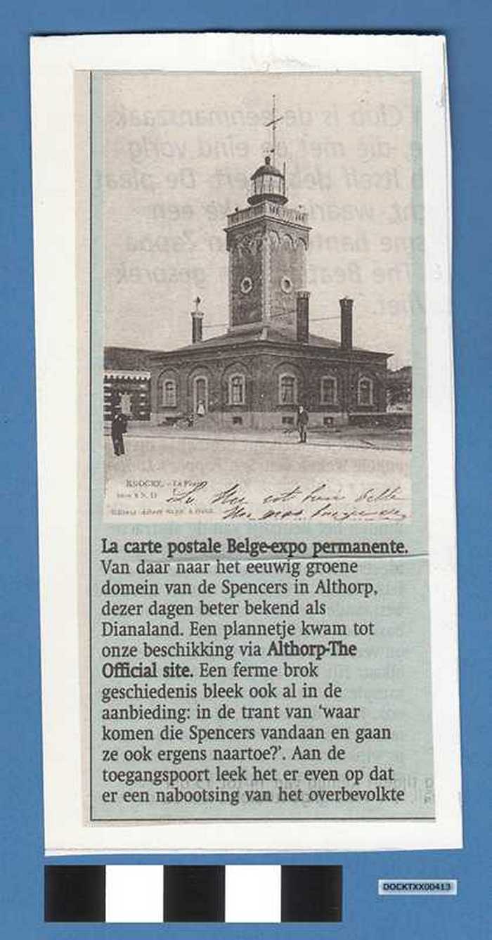 Krantenartikel: La carte postale Belgo-expo permanente