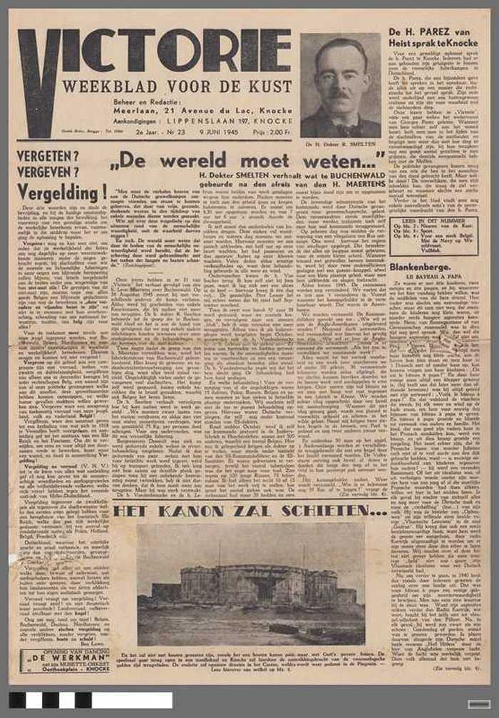 Krant: Victorie - Weekblad voor de Kust - 2e jaar - Nr. 23 - 9 juni 1945