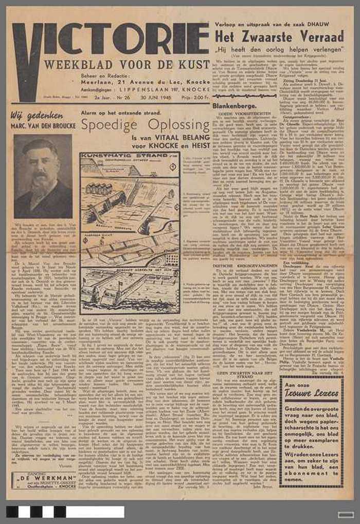 Krant: Victorie - Weekblad voor de Kust - 2e Jaar - Nr 26 - 30 juni 1945