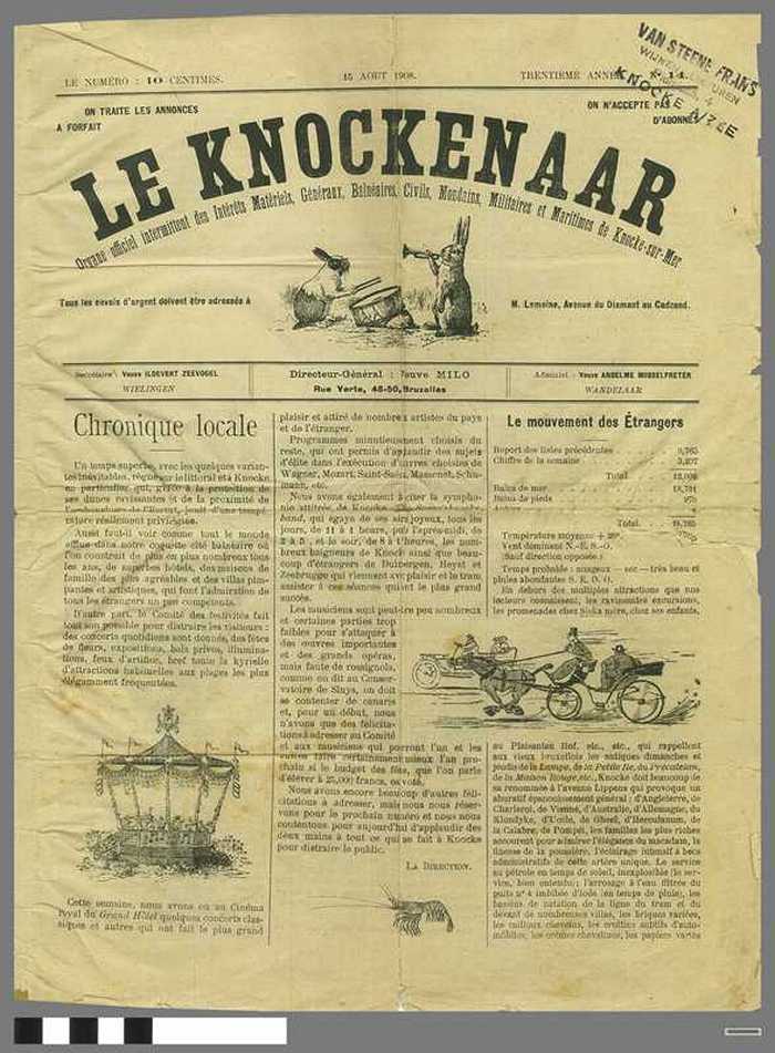 Le Knockenaar - Trentième  année - N° 14 - 15 Aout 1908