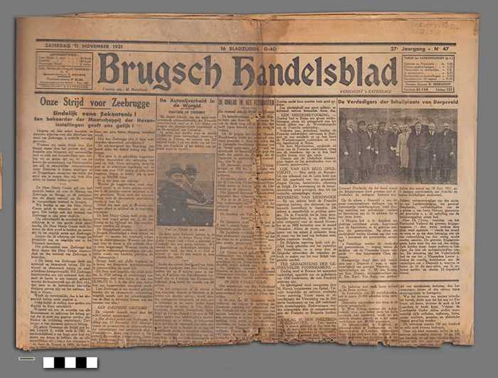 Krant: Brugsch Handelsblad van 21 november 1931