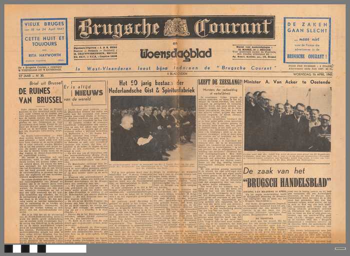 Krant: Brugsche Courant - Woensdagblad - 12e jaar - N