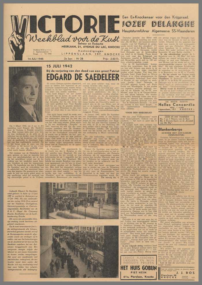 Krantje: Victorie - 2e jaar - N° 28 - 14 Juli 1945