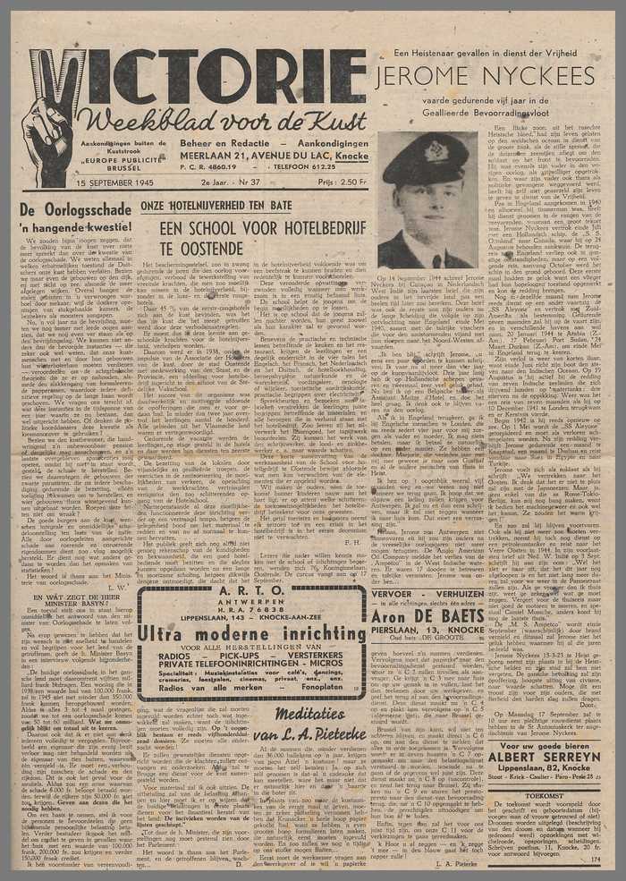 Krantje: Victorie - 2e jaar - N° 37 - 15 September 1945