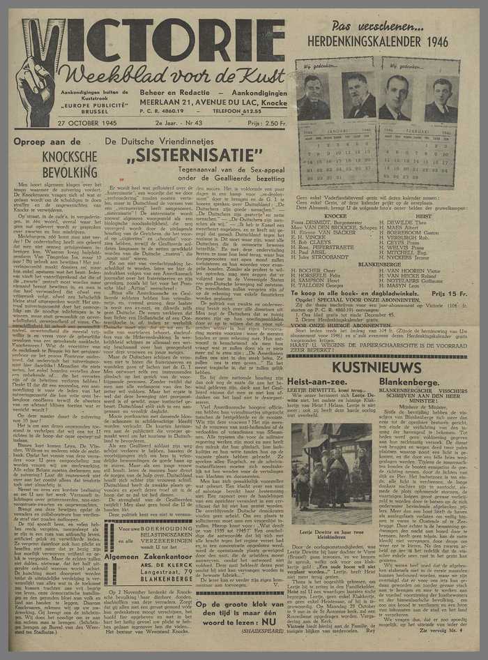 Krantje: Victorie - 2e jaar - N° 43 - 27 October 1945