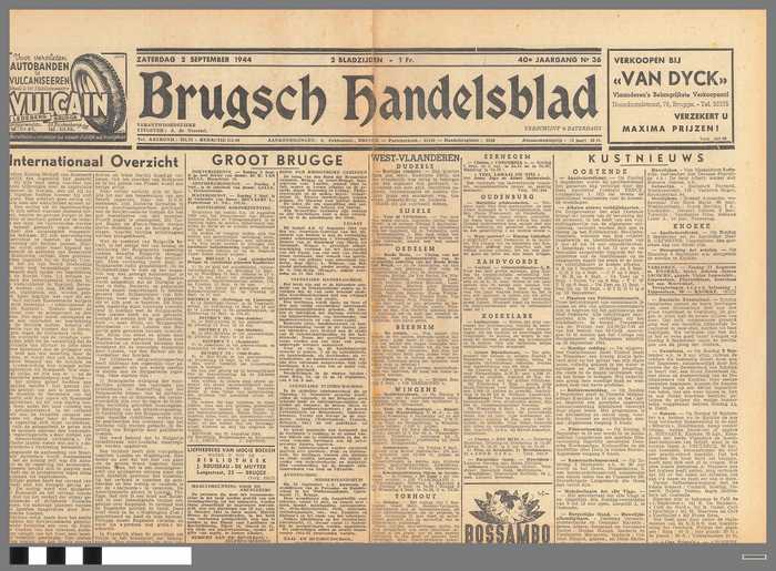 Krant: Brugsch Handelsblad - 40e jaargang - nr. 36 - 2 september 1944